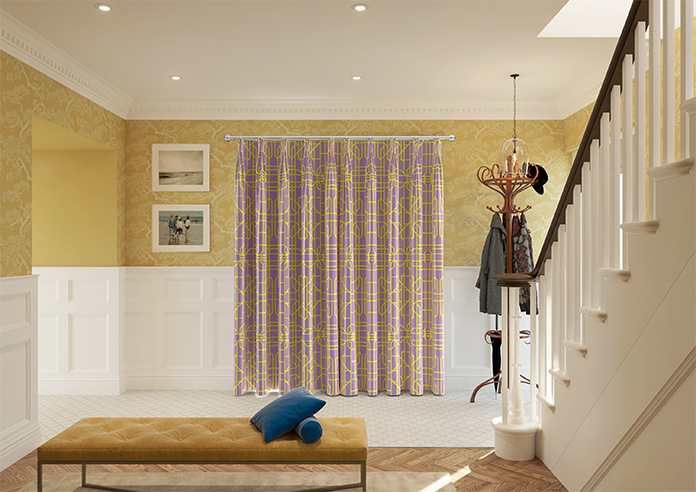 Bamboo Candy, Yellow Lilac - Made To Measure Curtains - Image 15